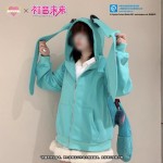 Hatsune Miku Official Collaboration Balloon Mint Green Hoodie Jacket